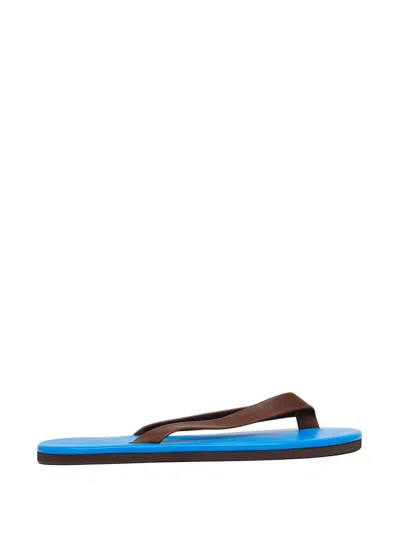 Auralee Soft Leather Flip-flops In Multi