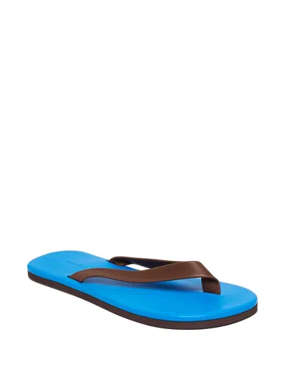 Auralee Soft Leather Flip-flops In Multi
