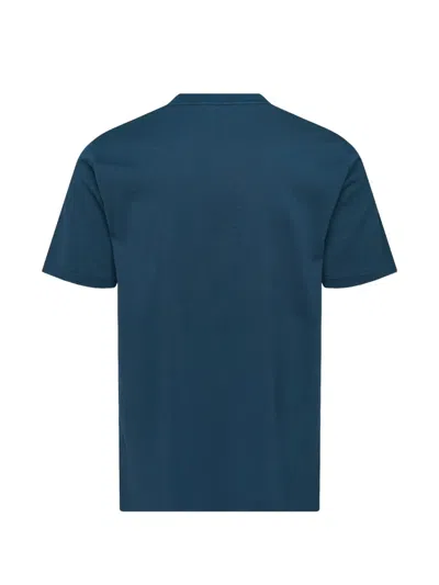 Auralee Luster Plaiting Tee In Blue