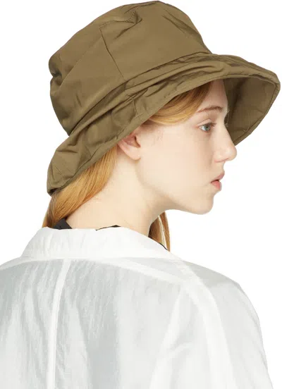 Y's Gathered Hat In Green