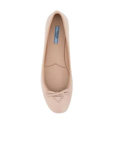 Prada Nappa Leather Ballerinas In Multi