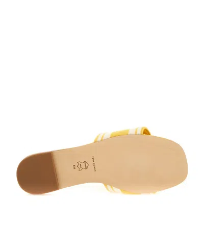 Tory Burch Logo Flat Slippers In Multi