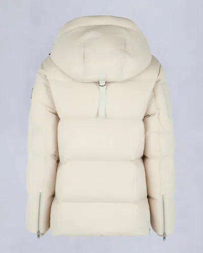 Moose Knuckles Long-sleeved Down Jacket In Neutral