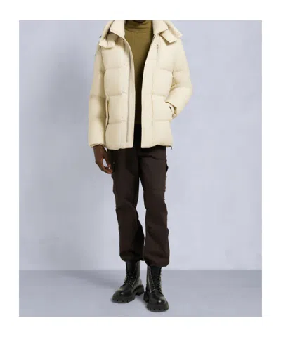 Moose Knuckles Long-sleeved Down Jacket In Neutral