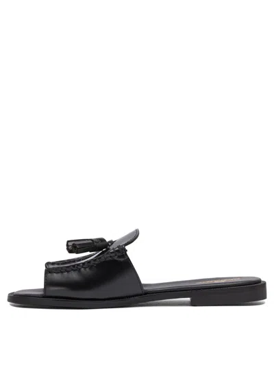 Sebago Slip On Slides In Black