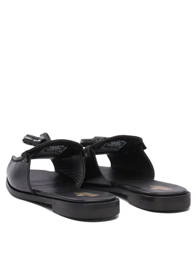 Sebago Slip On Slides In Black
