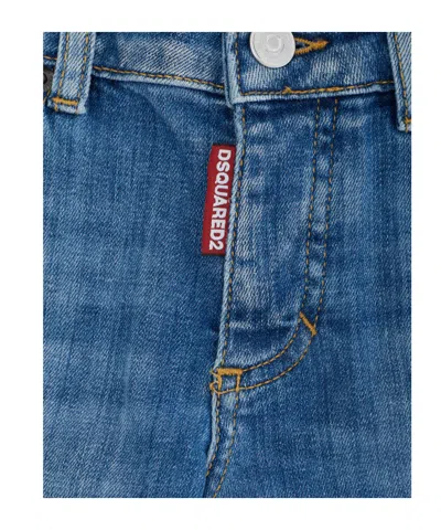 Dsquared2 Belt Loop Jeans In Blue