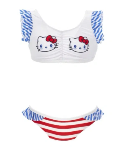 Monnalisa X Hello Kitty Striped Bikini In Multi