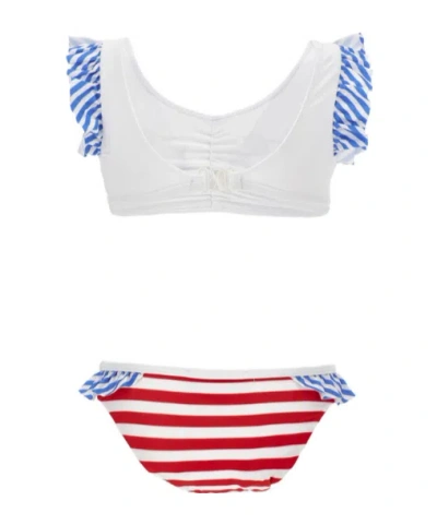 Monnalisa X Hello Kitty Striped Bikini In Multi