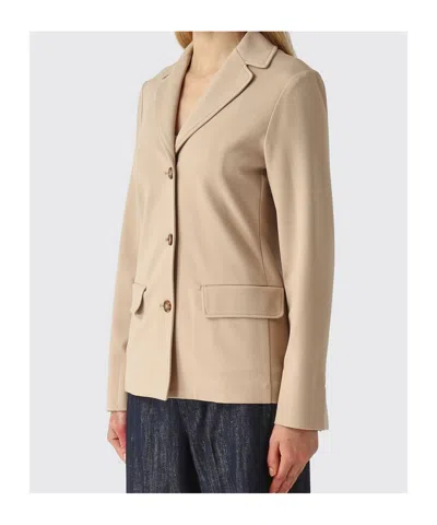 Max Mara Baco Single-breasted Jacket In Brown