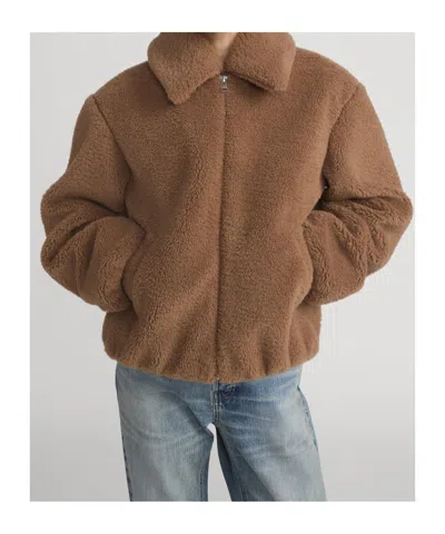 Frame Long-sleeved Collared Jacket In Multi