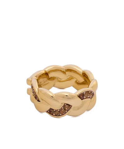 Coach Crystal Ring In White