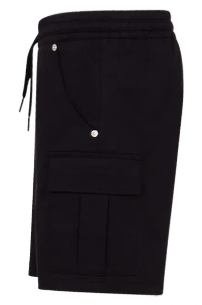 Msgm Drawstring-waist Bermuda Shorts In Black
