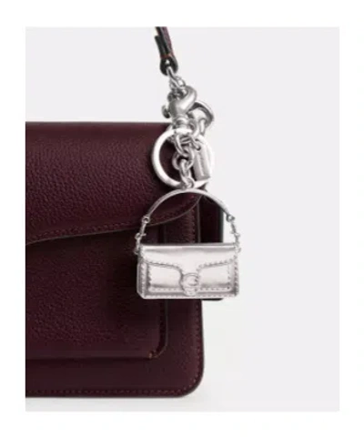 Coach Tabby Bag Charm In Silver