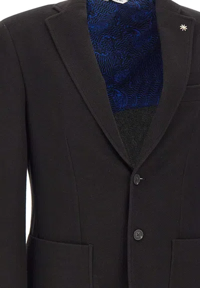 Manuel Ritz Single-breasted Blazer In Brown