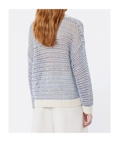 Weekend Max Mara Mesh Sweater In Blue