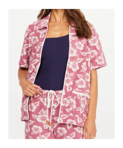 The Upside Lahaina Cabana Floral Zip Shirt In Multi