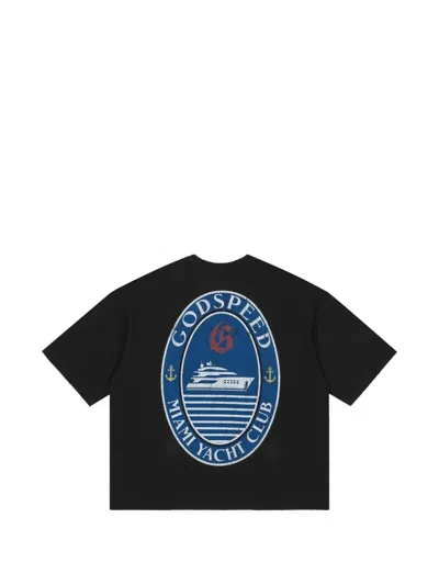 Godspeed Wave Runner Graphic-print T-shirt In Black