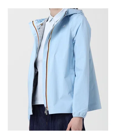 K-way Marguerite Stretch Dot Jacket In Blue