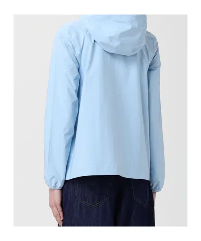 K-way Marguerite Stretch Dot Jacket In Blue