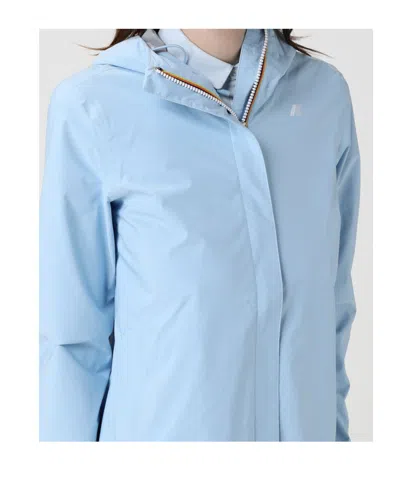 K-way Marguerite Stretch Dot Jacket In Blue