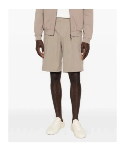 Herno Polyester Cargo Shorts In Neutral