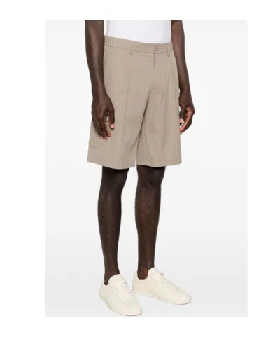 Herno Polyester Cargo Shorts In Neutral