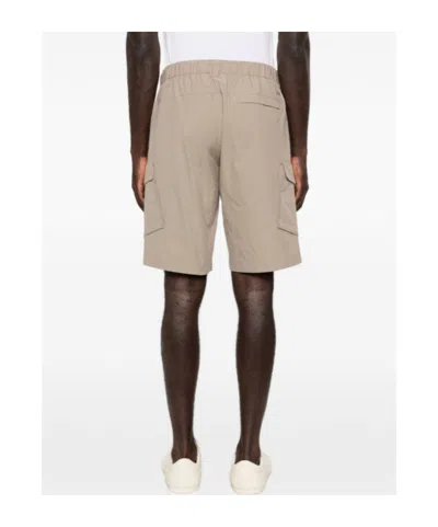 Herno Polyester Cargo Shorts In Neutral
