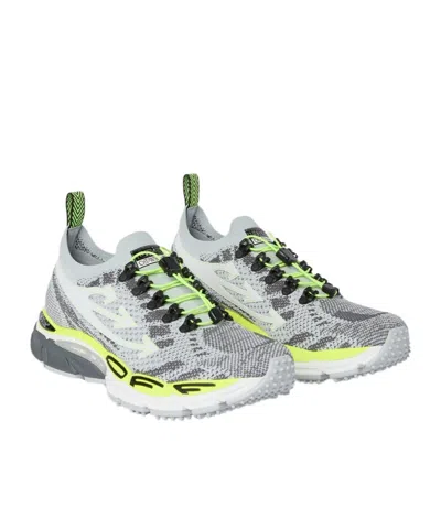 Off-white Multicolor Polyester Athletic Sneakers In White