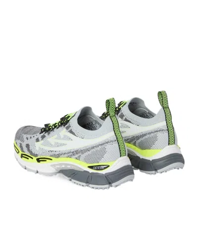 Off-white Multicolor Polyester Athletic Sneakers In White