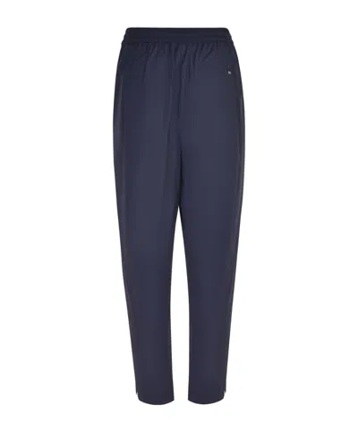 Herno Pleated Drawstring Pants In Blue