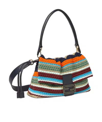 Fendi Mamma Baguette Medium In Multi