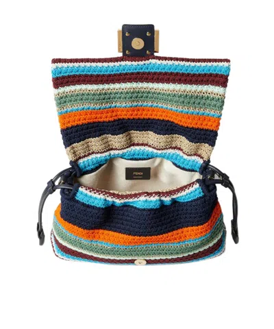 Fendi Mamma Baguette Medium In Multi