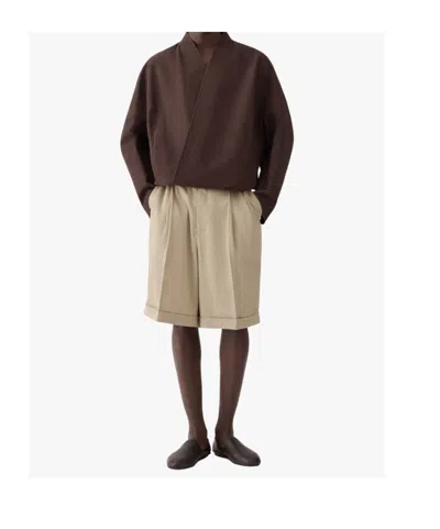 Jacquemus Belt Loop Shorts In Brown