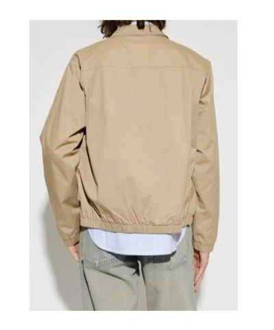 Rag & Bone Zip-up Elasticated-cuff Jacket In Brown