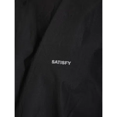 Satisfy Pertex 3l Fly Rain Jacket Black In Black