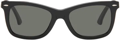 Acne Studios Logo-detail Square-frame Sunglasses In Black