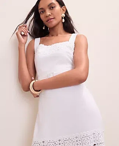 Ann Taylor Tiered Midi Dress In White