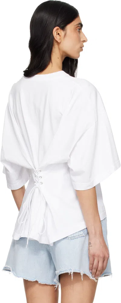Agolde White Ellery T-shirt In White