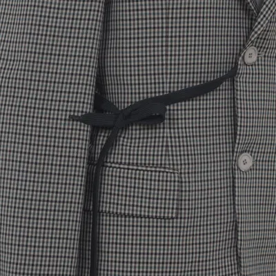 Balenciaga Tailored Wrap Jacket With Checkered Design For Women In Green