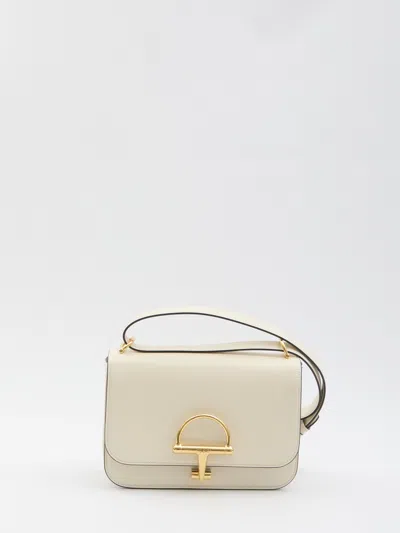 Gucci Small Crossbody Bag In Smooth Leather In Neutral