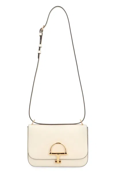 Gucci Small Crossbody Bag In Smooth Leather In Neutral