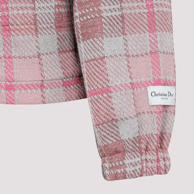 Dior Checked Zip-up Jacket In Multi
