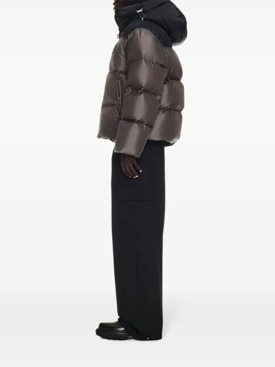 Off-white Patch Down Jacket In Black