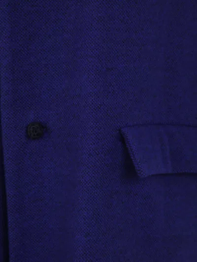 Daniela Gregis Oversized Double Coat In Blue