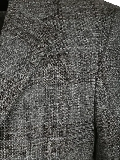 Zegna Wool And Silk Blend Jacket In Multi