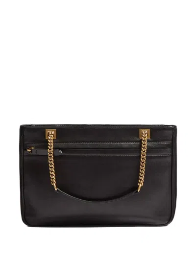 Valentino Garavani Black Nappa Leather Small Viva Superstar Shoulder Bag In Multi