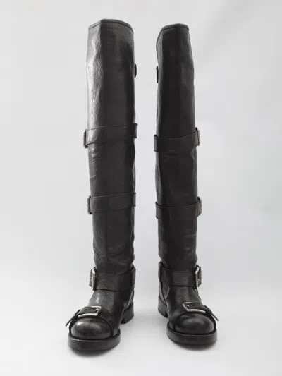 Dolce & Gabbana Women Black Leather Boots, 4.5 Luxury Boots For Women Darveys