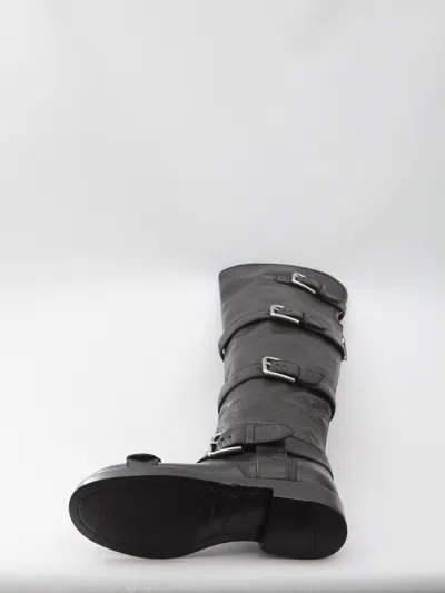 Dolce & Gabbana Women Black Leather Boots, 4.5 Luxury Boots For Women Darveys