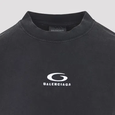 Balenciaga Women Hybrid T-shirt Dress With Sport Icon Logo In Black